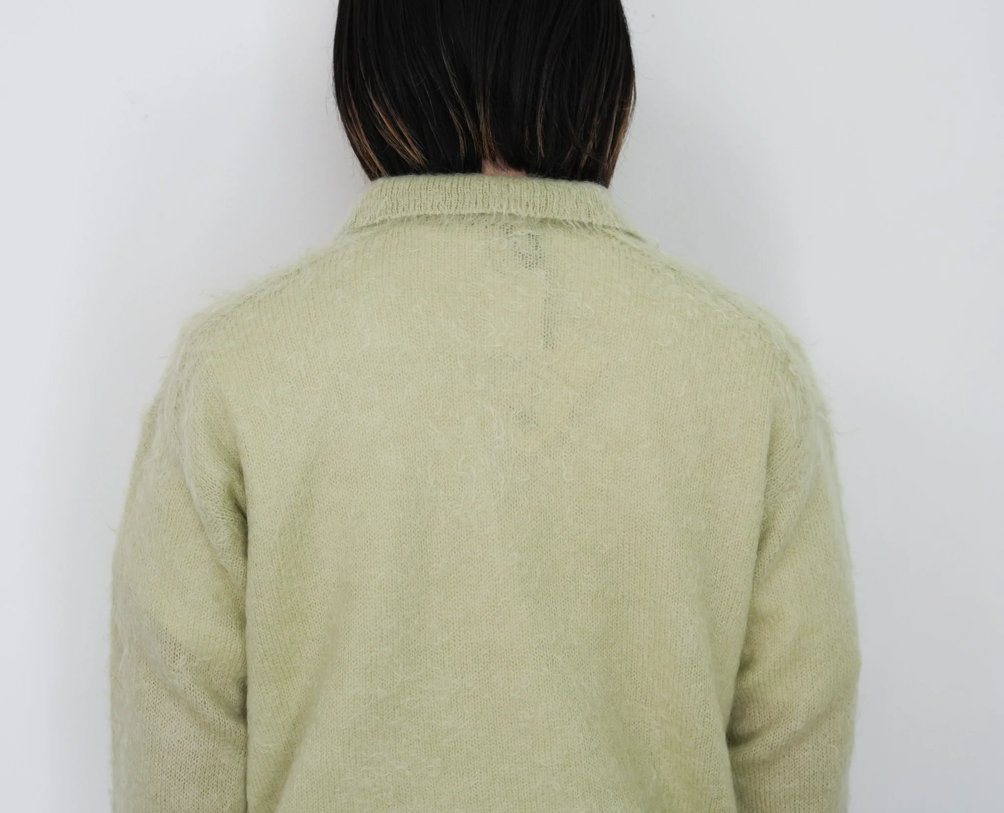 25AW】AURALEE BRUSHED SUPER KID MOHAIR KNIT POLO 