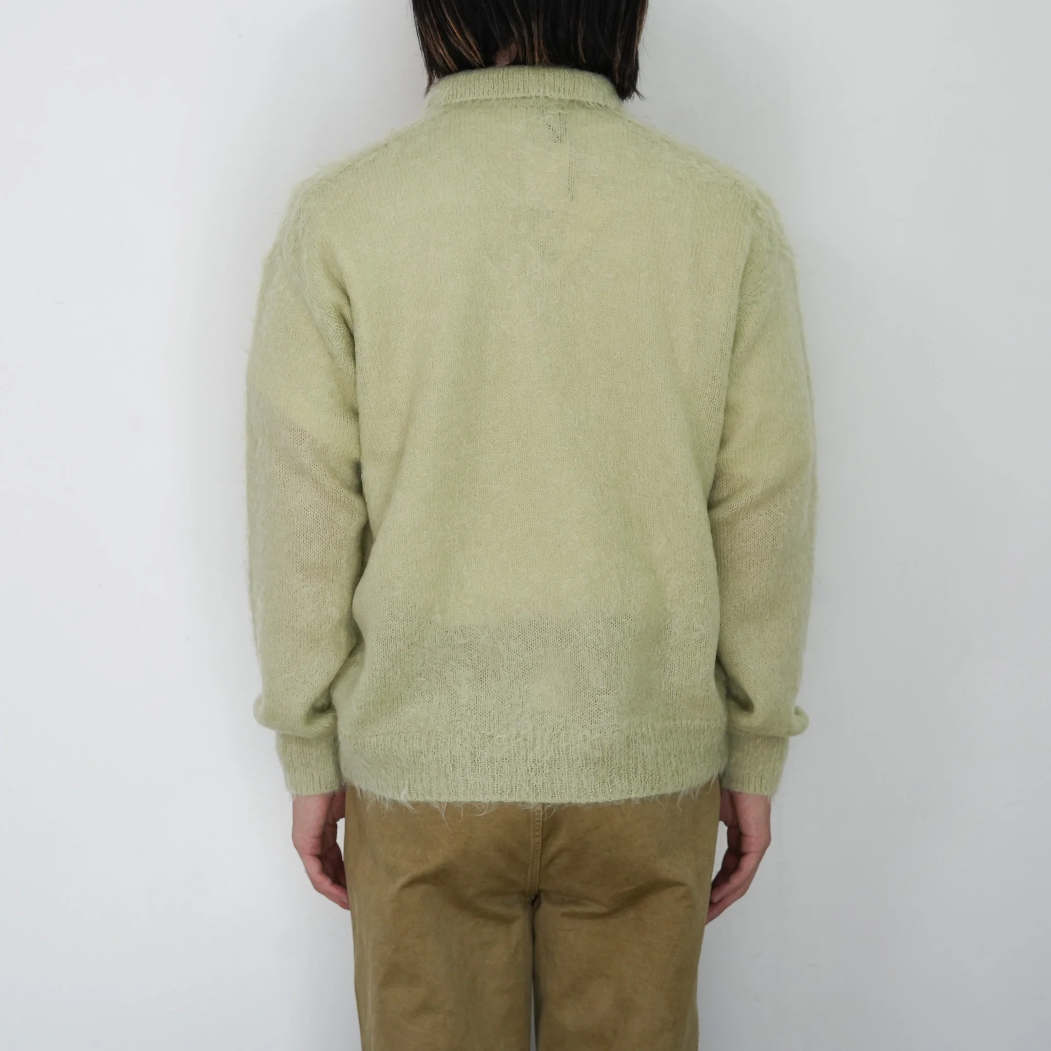 25AW】AURALEE BRUSHED SUPER KID MOHAIR KNIT POLO 