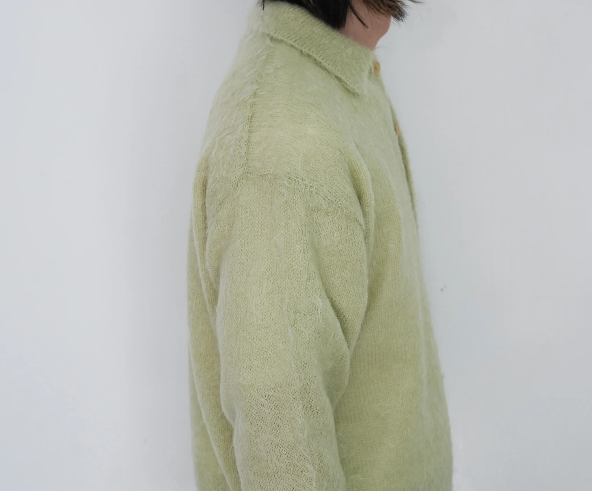 25AW】AURALEE BRUSHED SUPER KID MOHAIR KNIT POLO 