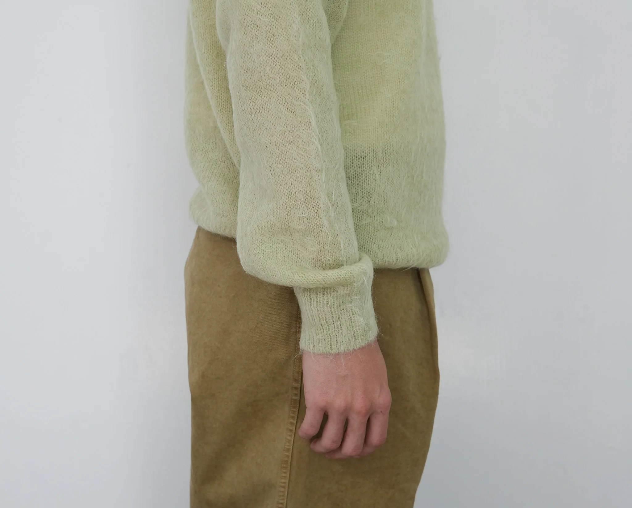 25AW】AURALEE BRUSHED SUPER KID MOHAIR KNIT POLO 