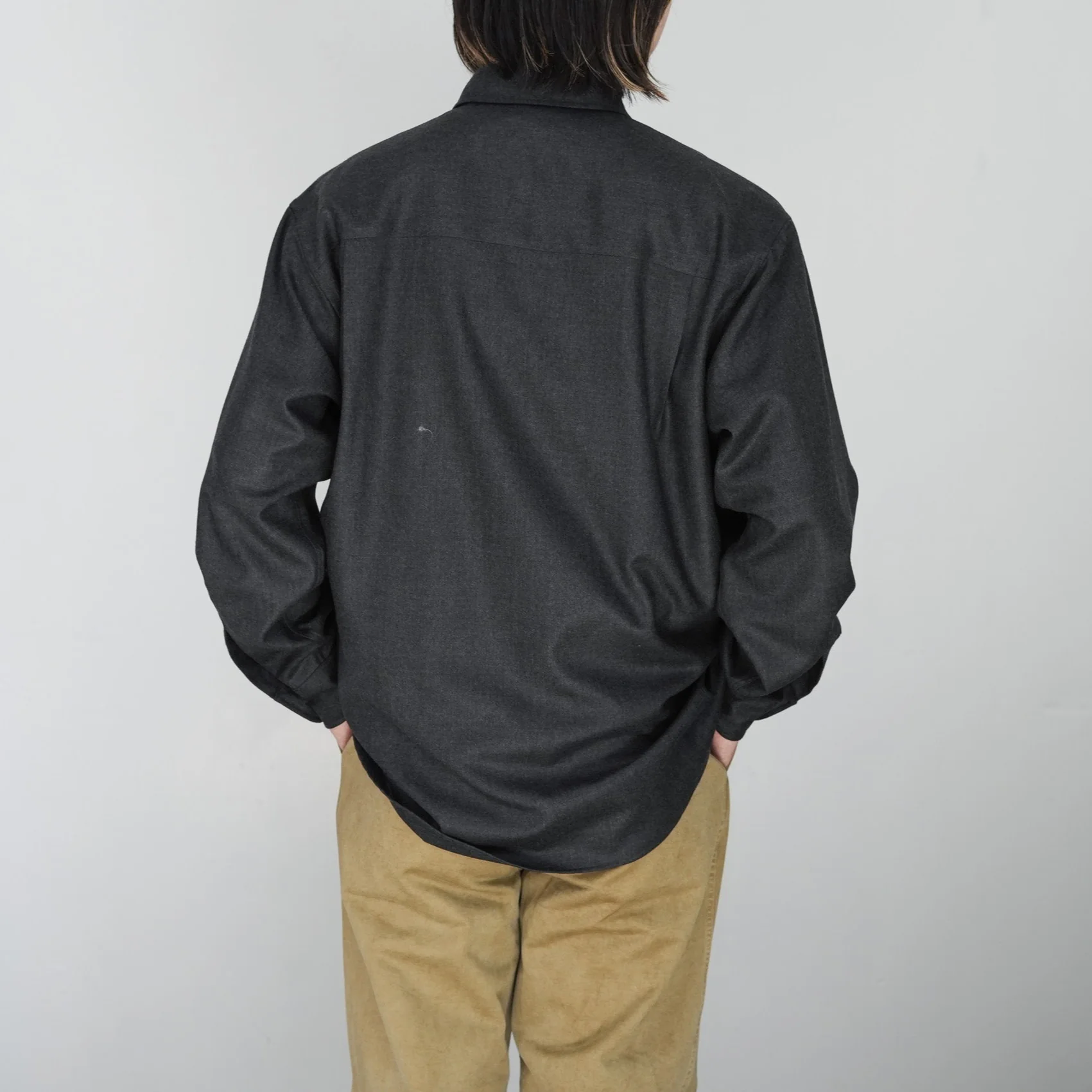 25AW】AURALEE SUPER LIGHT WOOL SHIRT 